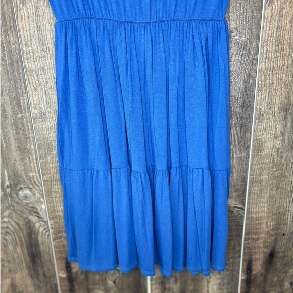 Olivia Rae T-Shirt Dress Flutter Sleeve Stretch Scoop Neck Blue Women's Size S - Picture 4 of 6